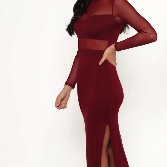 FARROW LONG SLEEVEMIDI
DRESS - WINE - Picture 6 of 8